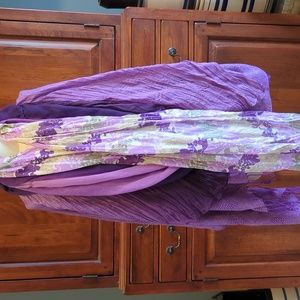 4 Beautiful Purple 💜 Scarves Pashmina Wraps Infinity LOT